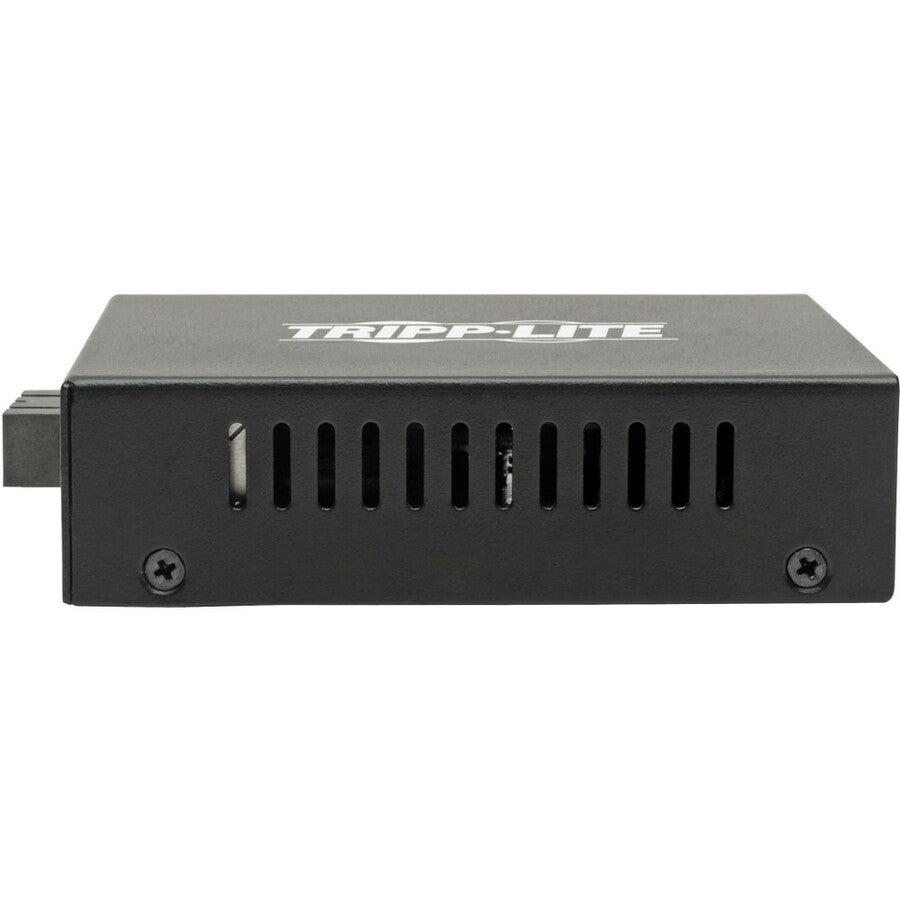 Tripp Lite Gigabit Multimode Fiber To Ethernet Media Converter, Poe+ - 10/100/1000 Sc, 1310 Nm, 2 Km (1.2 Mi.)