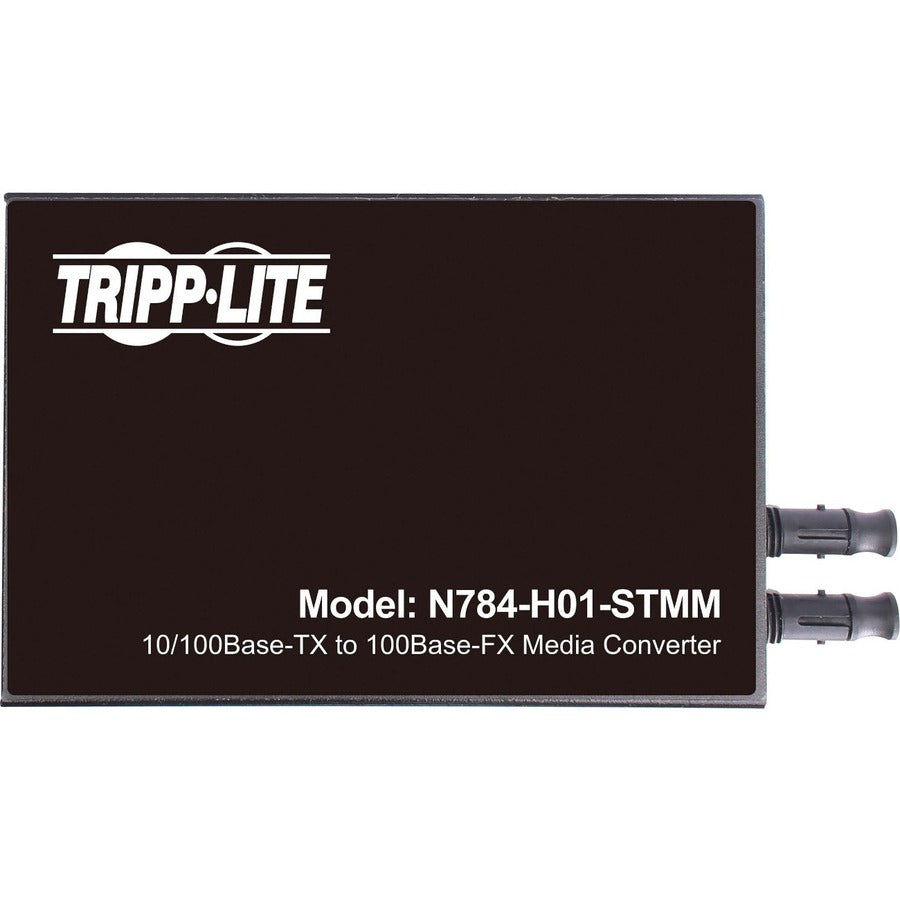 Tripp Lite Hardened Copper To Fiber Media Converter - 10/100 Mbps, Rj45/St Multimode, -10° To 60°C, 2 Km (1.2 Mi.)