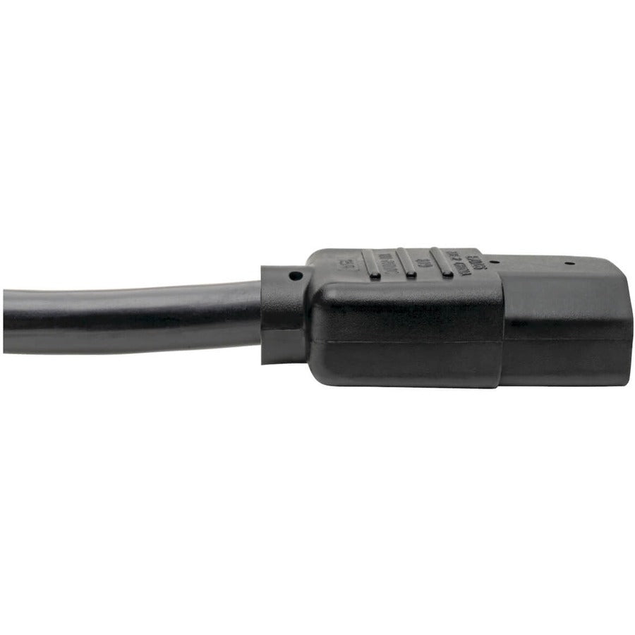 Tripp Lite Heavy-Duty Computer Power Cord Lead Cable, 15A, 14Awg (Nema 5-15P To Iec-320-C13), 0.61 M (2-Ft.)