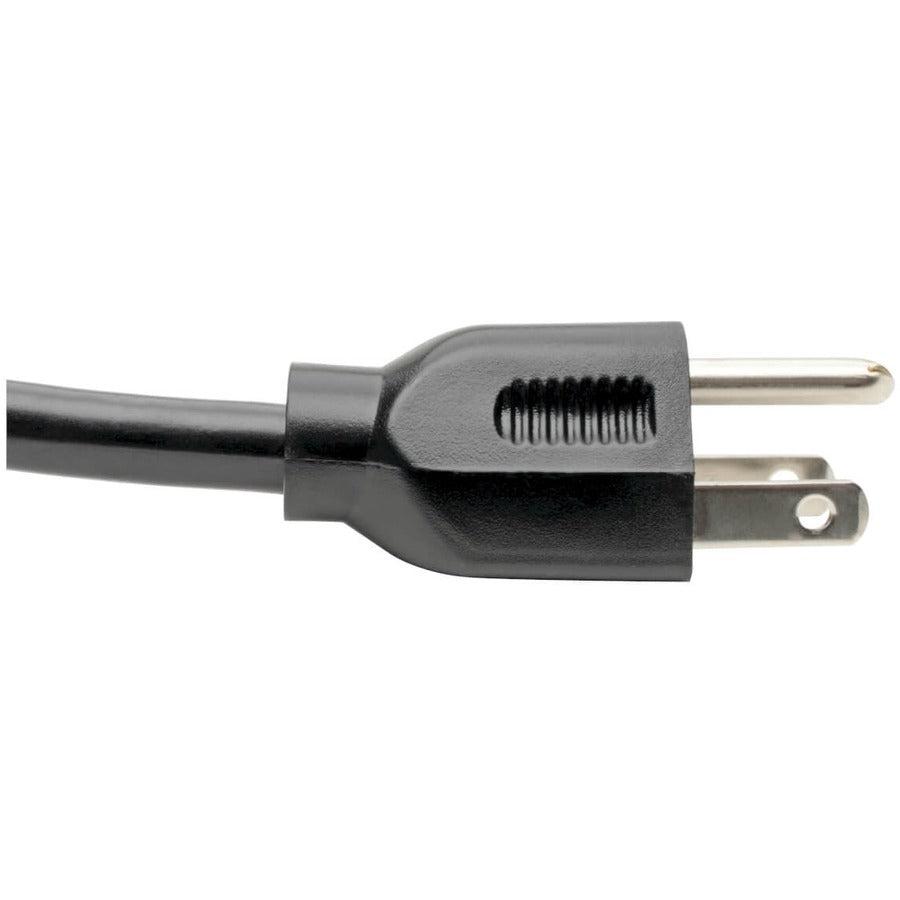 Tripp Lite Heavy-Duty Computer Power Cord Lead Cable, 15A, 14Awg (Nema 5-15P To Iec-320-C13), 0.61 M (2-Ft.)