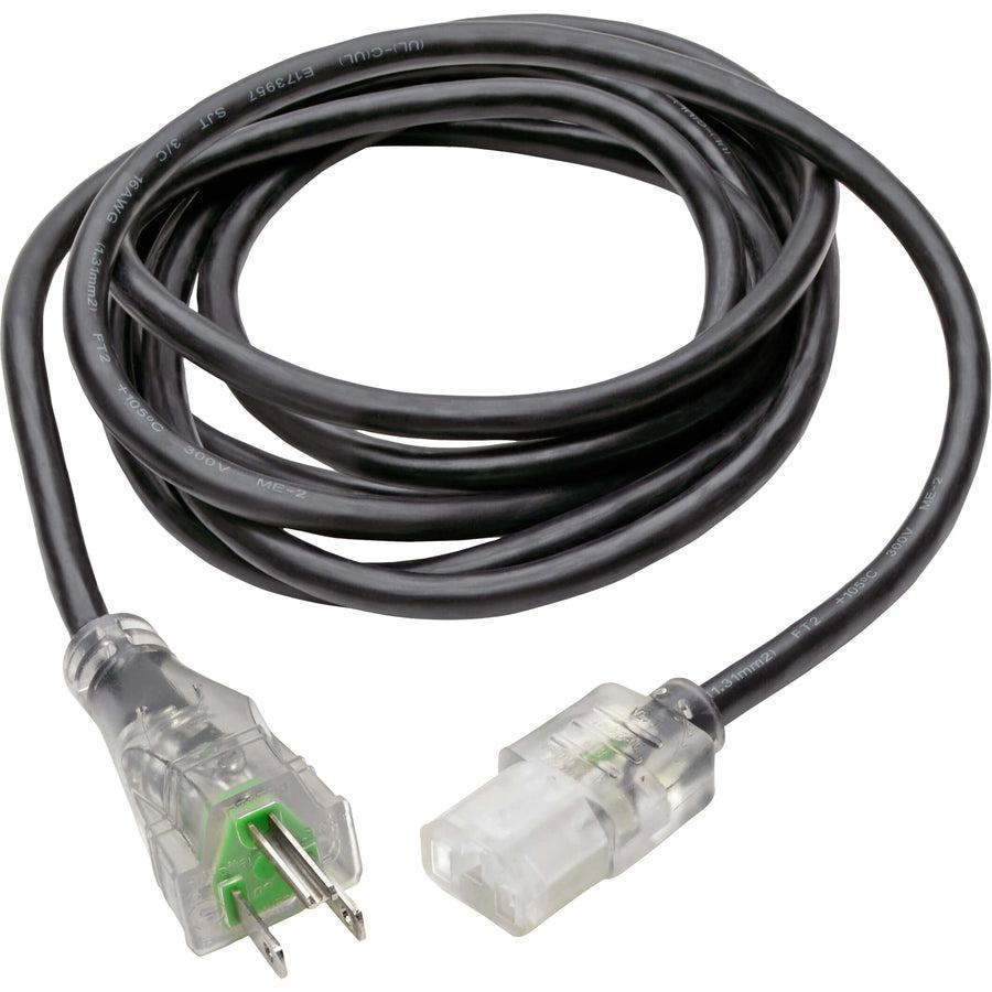 Tripp Lite Hospital-Grade Computer Power Cord Lead Cable With Clear Plugs, 13A, 16Awg (Nema 5-15P To Iec-320-C13), 1.83 M (6-Ft.)