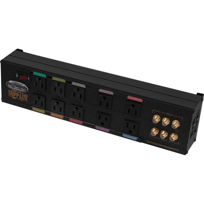 Tripp Lite Isobar Home/Business Theater Surge Suppressor Black 10 Ac Outlet(S) 120 V 2.4 M