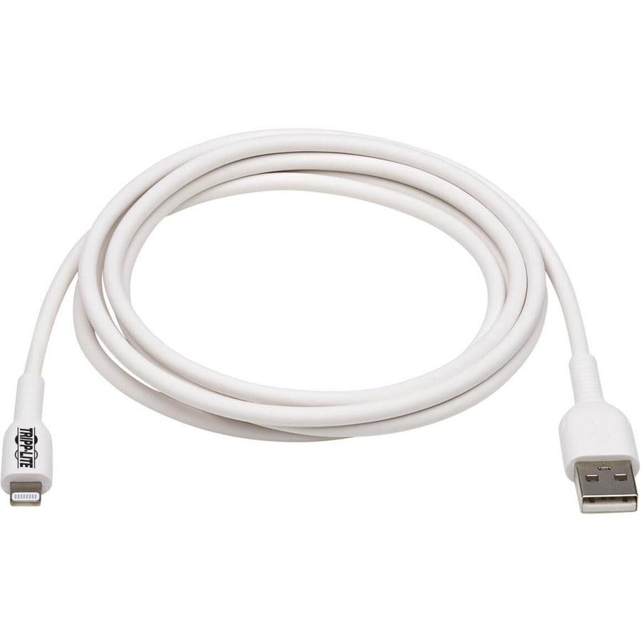 Tripp Lite M100Ab-02M-Wh Safe-It Usb-A To Lightning Sync/Charge Antibacterial Cable (M/M), Mfi Certified, White, 2 M (6.6 Ft.)