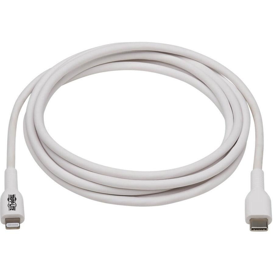 Tripp Lite M102-02M-Wh Usb-C To Lightning Sync/Charge Cable (M/M), Mfi Certified, White, 2 M (6.6 Ft.)