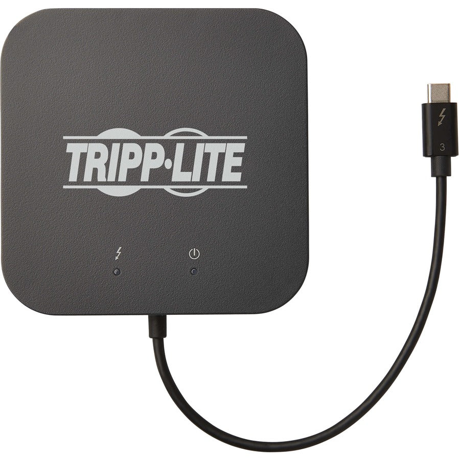 Tripp Lite Mtb3-Dock-04 Thunderbolt 3 Dual Monitor Docking Station - 8K/30Hz Displayport, 4K/60Hz Hdmi, Usb 3.1 Gen 2, Gbe, 60W Pd Charging - Black