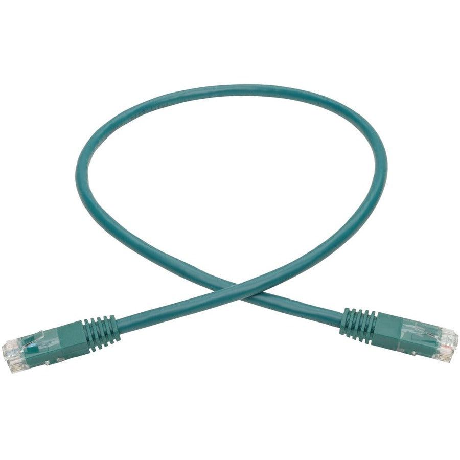 Tripp Lite N200-002-Gn Cat6 Gigabit Molded (Utp) Ethernet Cable (Rj45 M/M), Green, 2 Ft. (0.61 M)