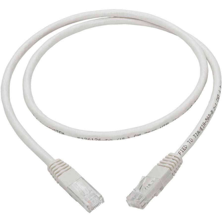 Tripp Lite N200-003-Wh Cat6 Gigabit Molded (Utp) Ethernet Cable (Rj45 M/M), White, 3 Ft. (0.91 M)