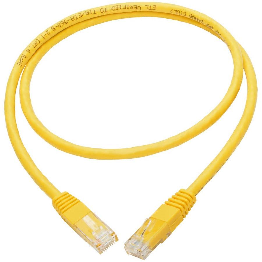 Tripp Lite N200-003-Yw Cat6 Gigabit Molded (Utp) Ethernet Cable (Rj45 M/M), Yellow, 3 Ft. (0.91 M)