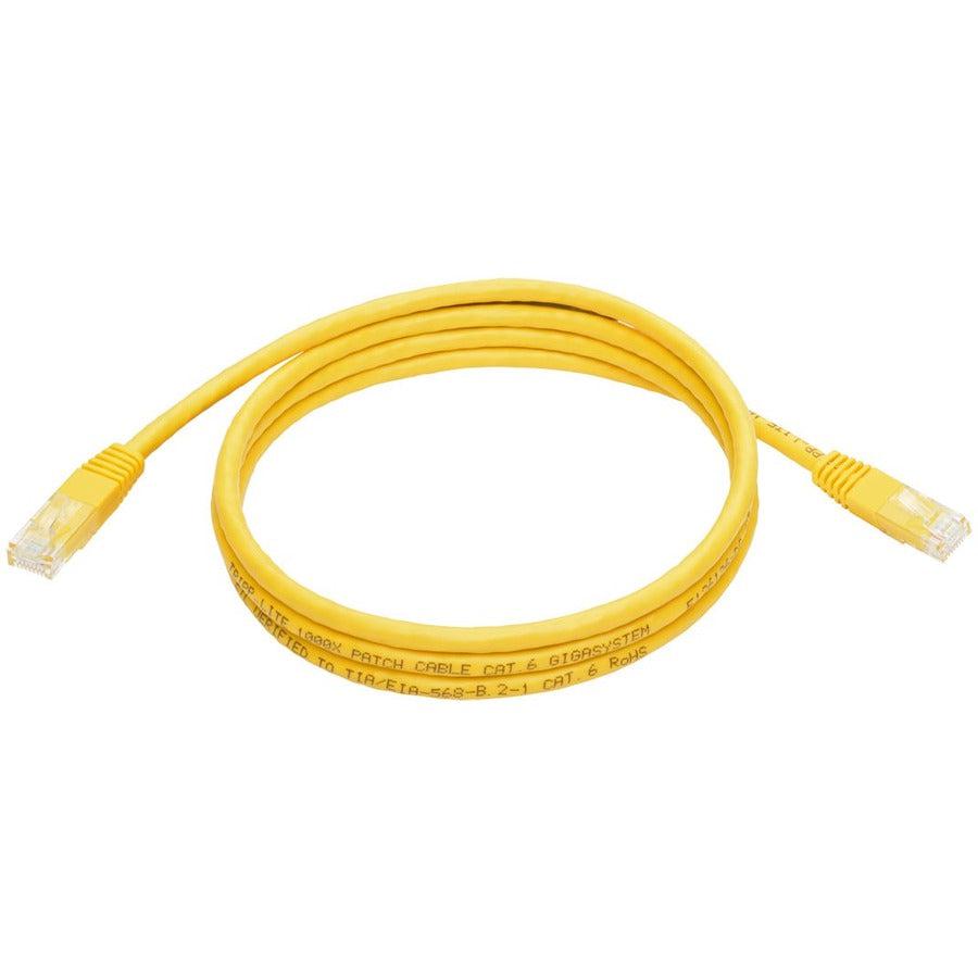 Tripp Lite N200-005-Yw Cat6 Gigabit Molded (Utp) Ethernet Cable (Rj45 M/M), Yellow, 5 Ft. (1.52 M)