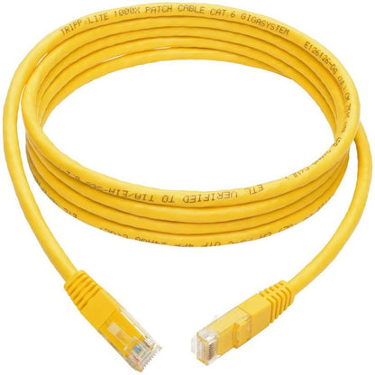 Tripp Lite N200-007-Yw Cat6 Gigabit Molded (Utp) Ethernet Cable (Rj45 M/M), Yellow, 7 Ft. (2.13 M)