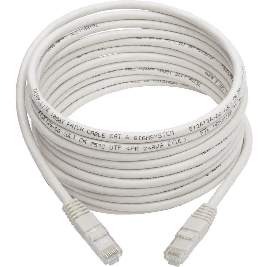 Tripp Lite N200-015-Wh Cat6 Gigabit Molded (Utp) Ethernet Cable (Rj45 M/M), White, 15 Ft. (4.57 M)