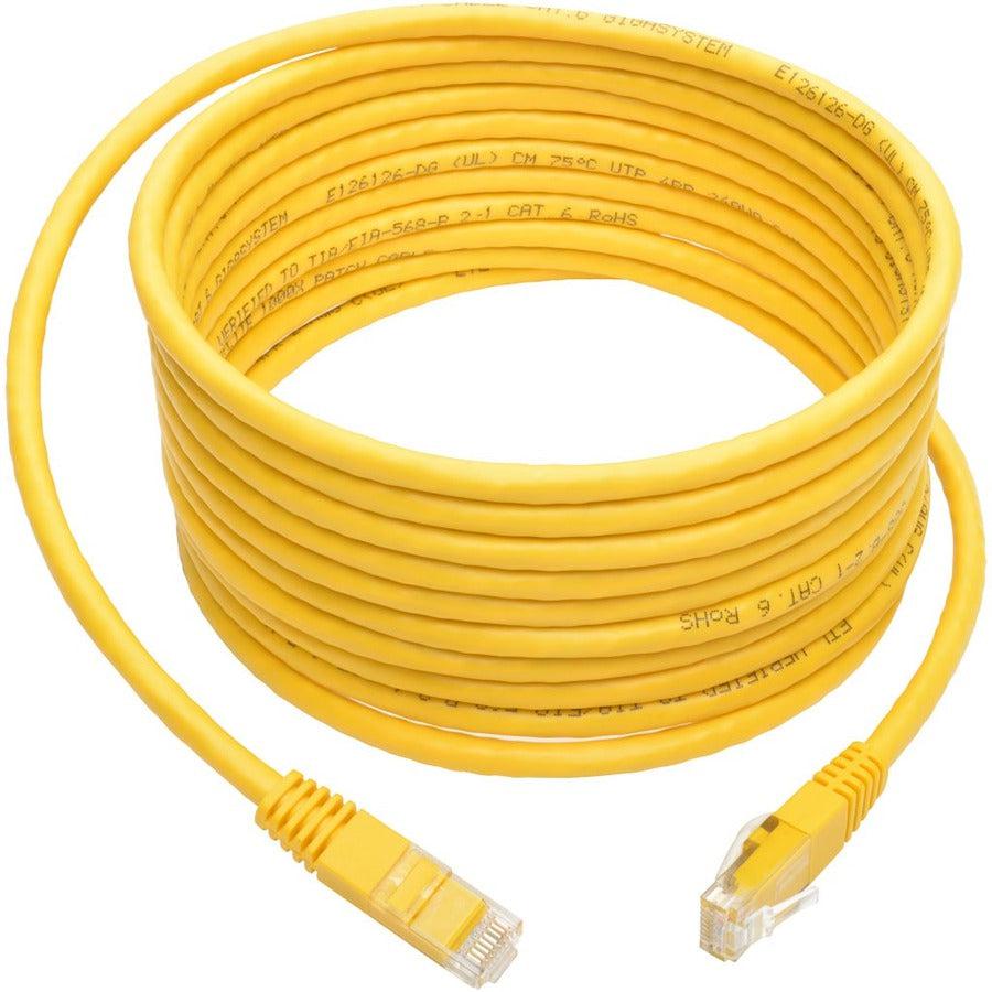 Tripp Lite N200-015-Yw Cat6 Gigabit Molded (Utp) Ethernet Cable (Rj45 M/M), Yellow, 15 Ft. (4.57 M)