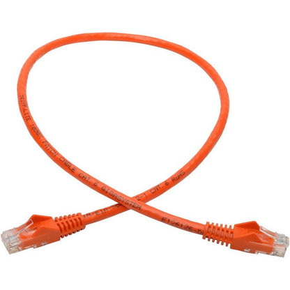 Tripp Lite N201-002-Or Cat6 Gigabit Snagless Molded (Utp) Ethernet Cable (Rj45 M/M), Orange, 2 Ft. (0.61 M)