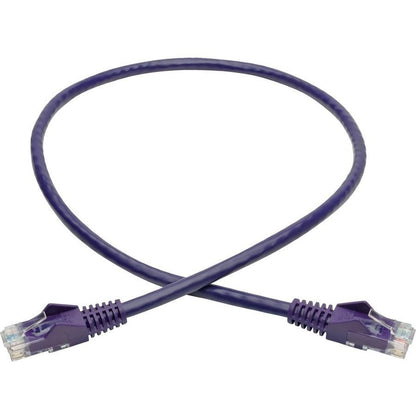 Tripp Lite N201-002-Pu Cat6 Gigabit Snagless Molded (Utp) Ethernet Cable (Rj45 M/M), Purple, 2 Ft. (0.61 M)