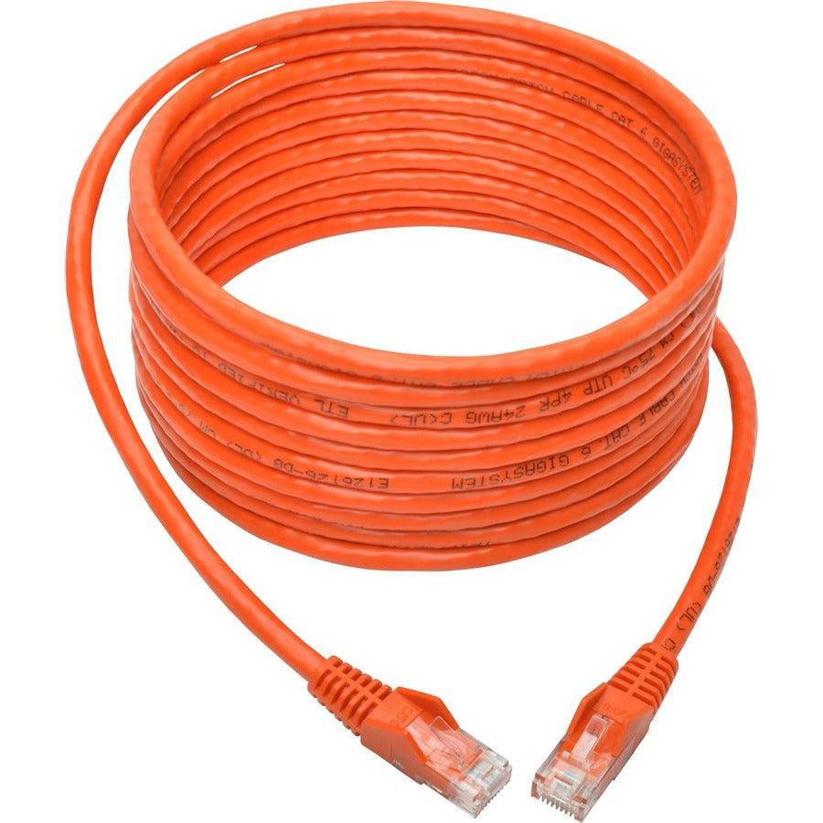 Tripp Lite N201-015-Or Cat6 Gigabit Snagless Molded (Utp) Ethernet Cable (Rj45 M/M), Orange, 15 Ft. (4.57 M)