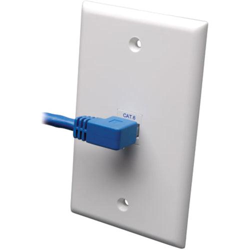 Tripp Lite N204-005-Bl-La Left-Angle Cat6 Gigabit Molded Utp Ethernet Cable (Rj45 Left-Angle M To Rj45 M), Blue, 5 Ft. (1.52 M)