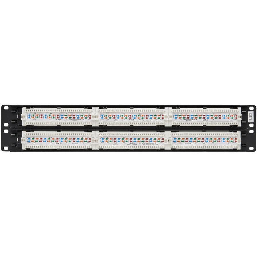 Tripp Lite N252-048 48-Port 2U Rack-Mount Cat6/Cat5 110 Patch Panel, 568B, Rj45 Ethernet, Taa