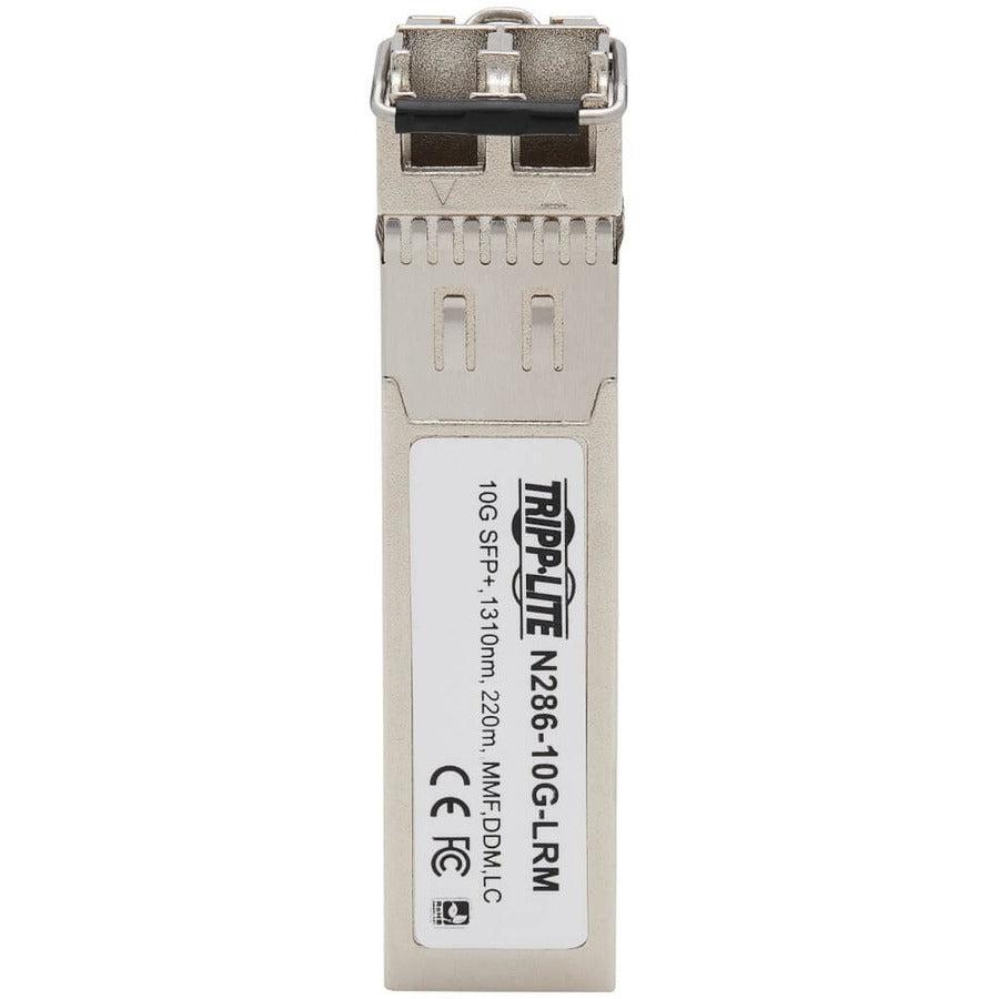 Tripp Lite N286-10G-Lrm Cisco-Compatible Sfp-10G-Lrm Sfp+ Transceiver - 10Gbase-Lrm, Ddm, Multimode Lc, 1310 Nm, 220 M (721 Ft.)