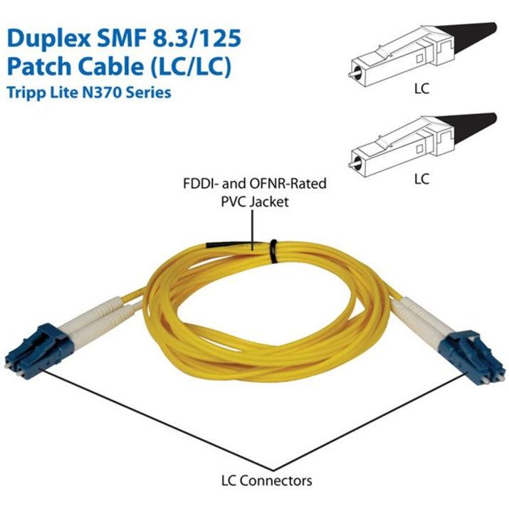 Tripp Lite N370-02M Duplex Singlemode 9/125 Fiber Patch Cable (Lc/Lc), 2M (6 Ft.)