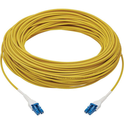 Tripp Lite N370-100M-Ar 100G Duplex Singlemode 9/125 Os2 Armored Fiber Optic Cable (Lc/Lc Duplex M/M), Lszh, Yellow, 100 M (328 Ft.)