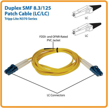 Tripp Lite N370-10M Duplex Singlemode 9/125 Fiber Patch Cable (Lc/Lc), 10M (33 Ft.)