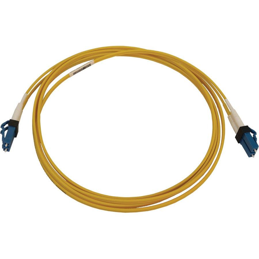 Tripp Lite N370X-02M 400G Duplex Singlemode 9/125 Os2 Switchable Fiber Optic Cable (Lc/Upc M/M), Lszh, Yellow, 2 M (6.6 Ft.)