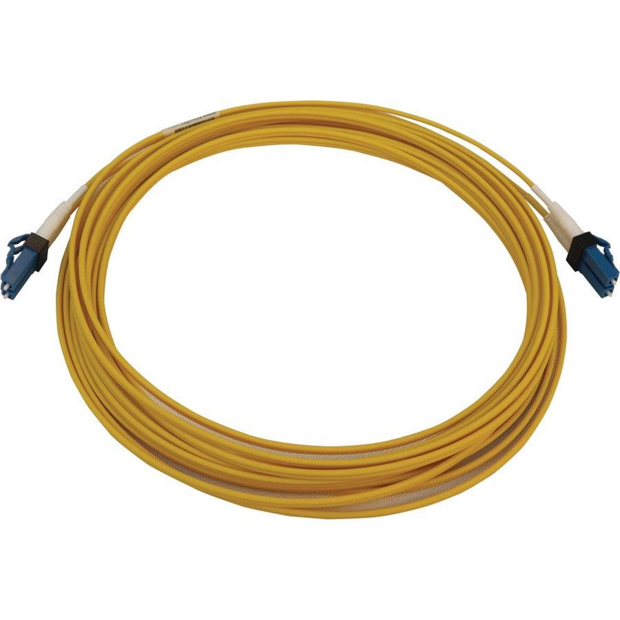 Tripp Lite N370X-06M 400G Duplex Singlemode 9/125 Os2 Switchable Fiber Optic Cable (Lc/Upc M/M), Lszh, Yellow, 6 M (19.7 Ft.)