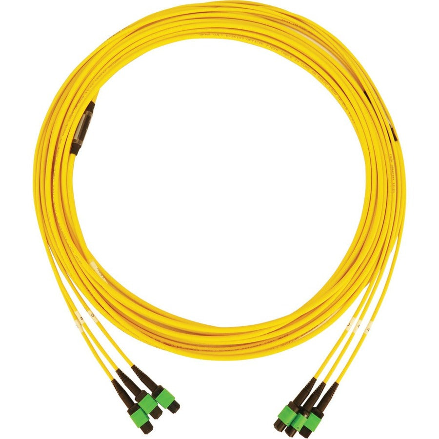 Tripp Lite N392B-10M-3X8Ap 40/100G Singlemode 9/125 Os2 Fiber Optic Cable (3X8F Mtp/Mpo-Apc F/F), Lszh, Yellow, 10 M (32.8 Ft.)