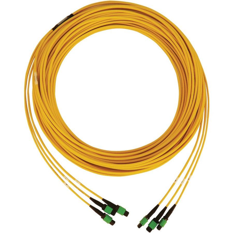 Tripp Lite N392B-30M-3X8Ap 40/100G Singlemode 9/125 Os2 Fiber Optic Cable (3X8F Mtp/Mpo-Apc F/F), Lszh, Yellow, 30 M (98 Ft.)