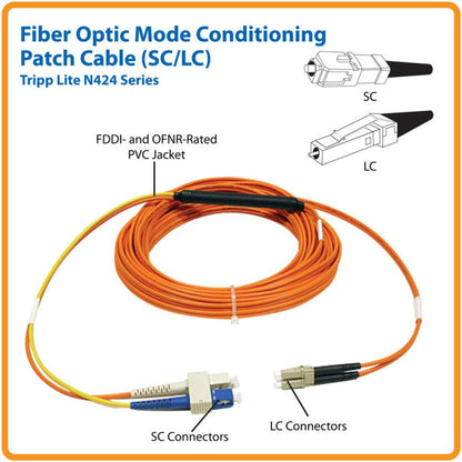 Tripp Lite N424-01M Fiber Optic Mode Conditioning Patch Cable (Sc/Lc), 1M (3 Ft.)