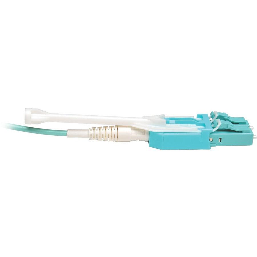 Tripp Lite N820-01M-T 10Gb Duplex Multimode 50/125 Om3 Lszh Fiber Patch Cable With Push/Pull Tab Connectors, (Lc/Lc) - Aqua, 1M (3 Ft.)