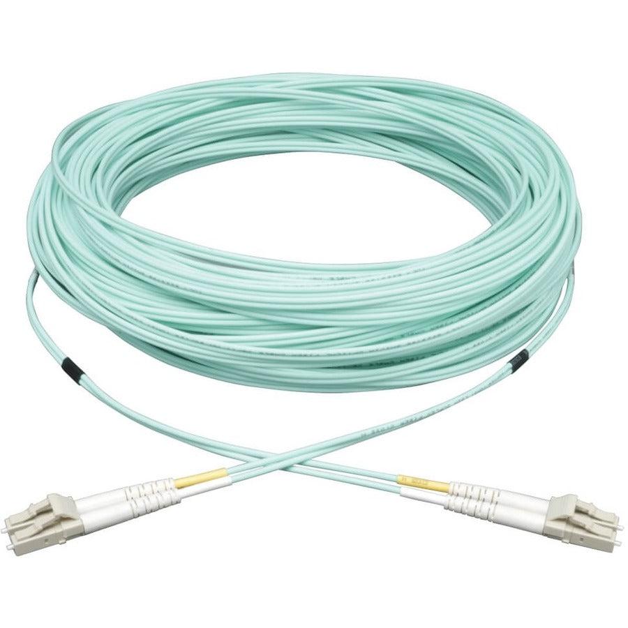 Tripp Lite N820-08M 10Gb Duplex Multimode 50/125 Om3 Lszh Fiber Patch Cable, (Lc/Lc) - Aqua, 8M (26 Ft.)