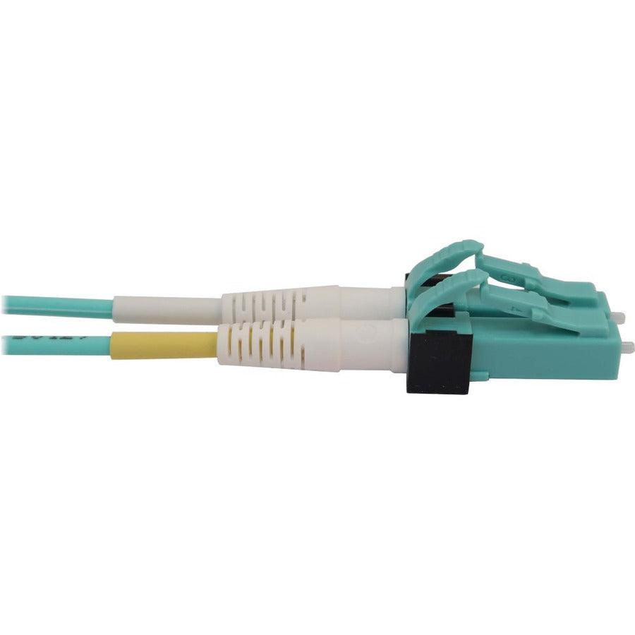 Tripp Lite N820X-01M-Om4 400G Multimode 50/125 Om4 Switchable Fiber Optic Cable (Duplex Lc-Pc M/M), Lszh, Aqua, 1 M (3.3 Ft.)