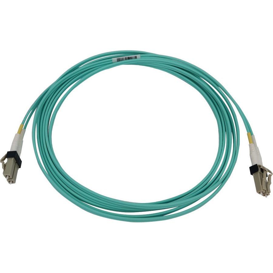 Tripp Lite N820X-03M 400G Multimode 50/125 Om3 Switchable Fiber Optic Cable (Duplex Lc-Pc M/M), Lszh, Aqua, 3 M (9.8 Ft.)