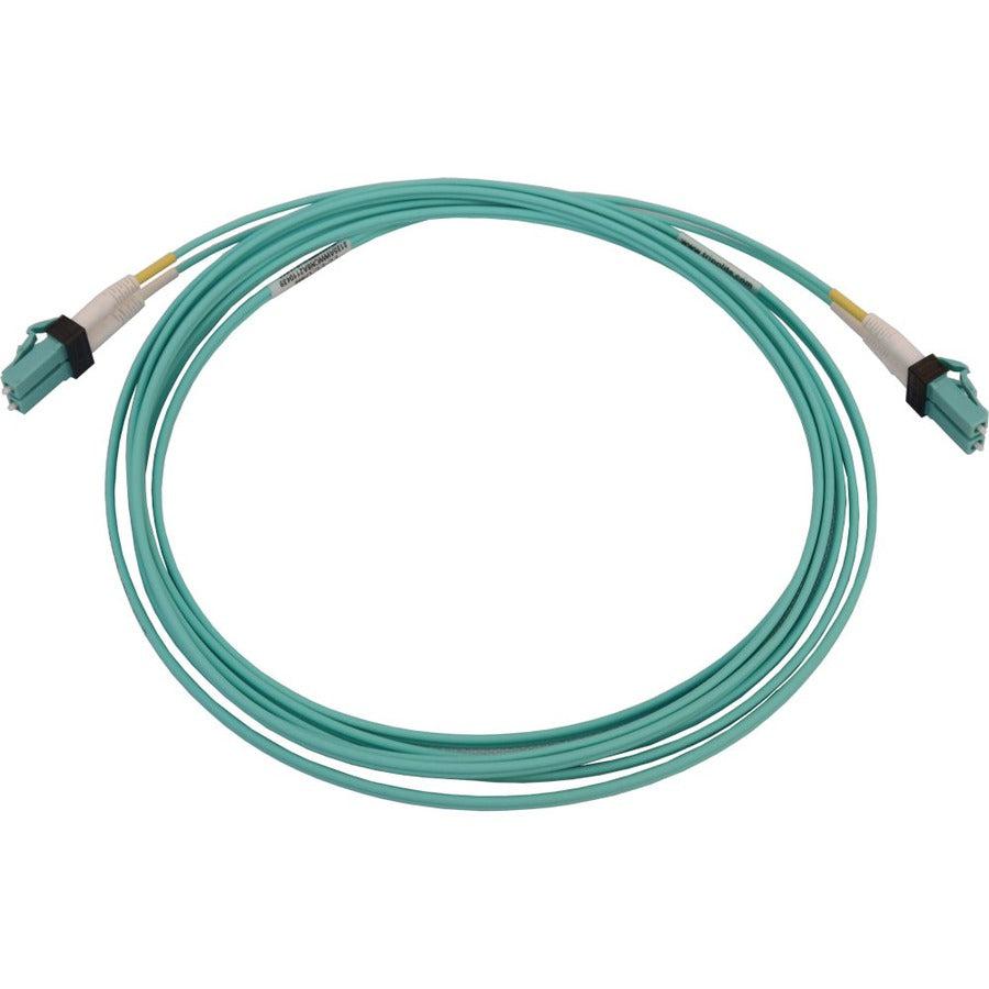 Tripp Lite N820X-03M-Om4 400G Multimode 50/125 Om4 Switchable Fiber Optic Cable (Duplex Lc-Pc M/M), Lszh, Aqua, 3 M (9.8 Ft.)