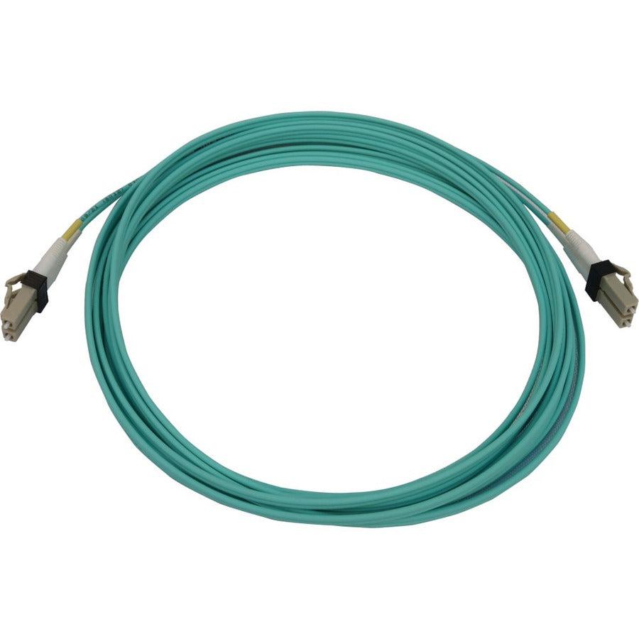 Tripp Lite N820X-05M 400G Multimode 50/125 Om3 Switchable Fiber Optic Cable (Duplex Lc-Pc M/M), Lszh, Aqua, 5 M (16.4 Ft.)