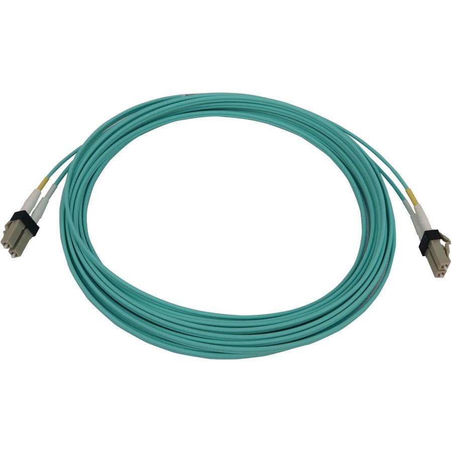 Tripp Lite N820X-06M 400G Multimode 50/125 Om3 Switchable Fiber Optic Cable (Duplex Lc-Pc M/M), Lszh, Aqua, 6 M (19.7 Ft.)