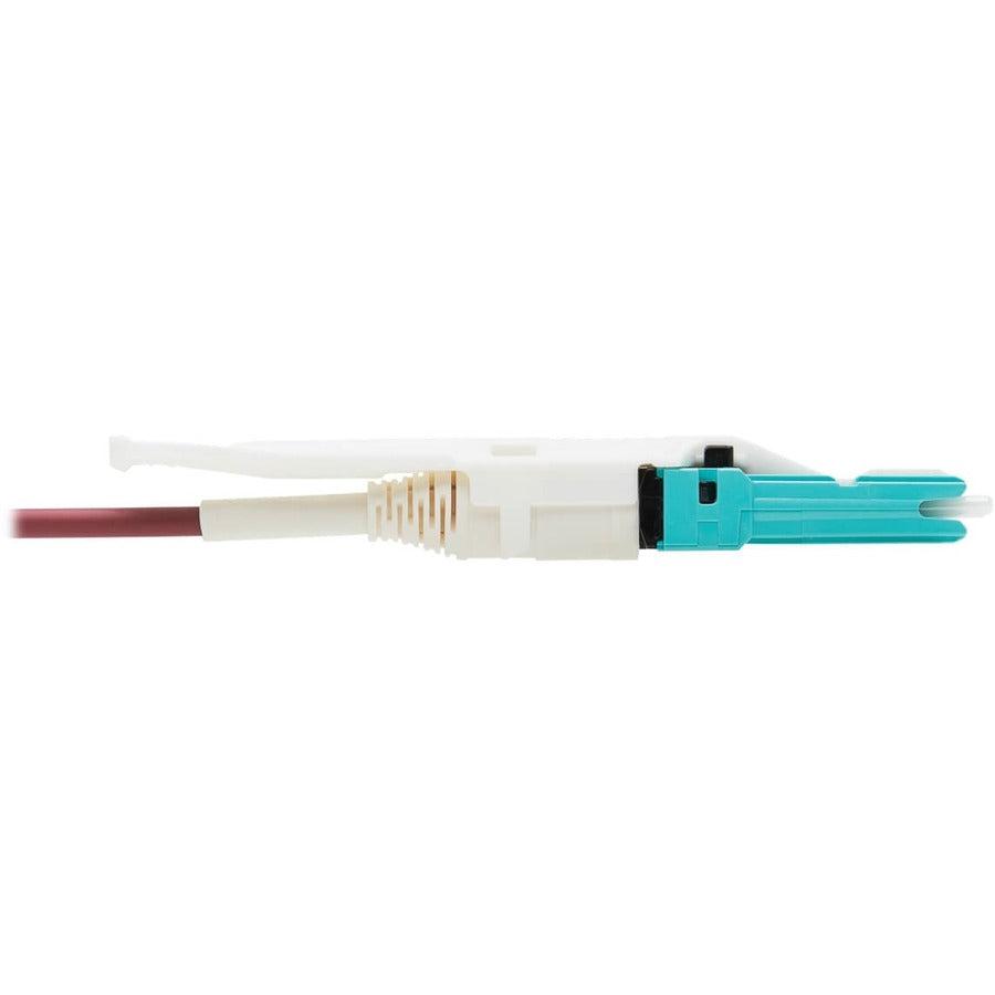 Tripp Lite N822L-001-Mf 400G Duplex Multimode 50/125 Om4 Fiber Optic Cable Adapter (Cs-Pc/Lc-Pc), M/F, Round Lszh Jacket, Magenta, 1 Ft.