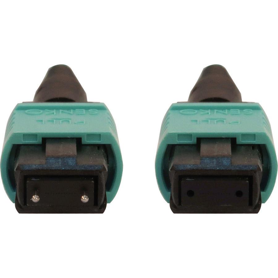 Tripp Lite N842B-05M-12-Mf 40/100/400G Multimode 50/125 Om3 Fiber Optic Cable (12F Mtp/Mpo-Pc M/F), Lszh, Aqua, 5 M (16.4 Ft.)