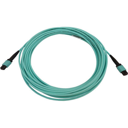 Tripp Lite N844B-10M-12-P 40/100/400G Multimode 50/125 Om3 Fiber Optic Cable (12F Mtp/Mpo-Pc F/F), Lszh, Aqua, 10 M (32.8 Ft.)