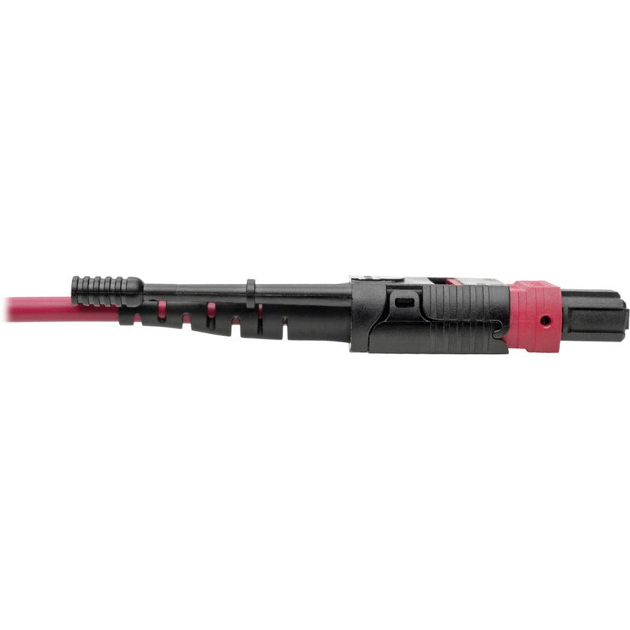 Tripp Lite N845-02M-8L-Mg 40G Mtp/Mpo To 4Xlc Fan-Out Om4 Plenum-Rated Fiber Optic Cable, 40Gbase-Sr4, Push/Pull Tabs, Magenta, 2 M