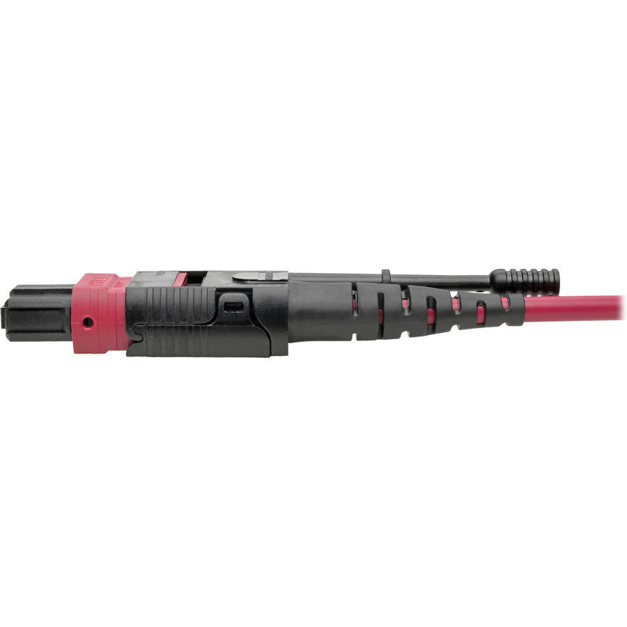 Tripp Lite N845-02M-8L-Mg 40G Mtp/Mpo To 4Xlc Fan-Out Om4 Plenum-Rated Fiber Optic Cable, 40Gbase-Sr4, Push/Pull Tabs, Magenta, 2 M