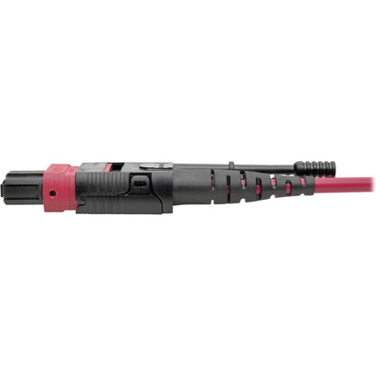 Tripp Lite N845-03M-8L-Mg 40G Mtp/Mpo To 4Xlc Fan-Out Om4 Plenum-Rated Fiber Optic Cable, 40Gbase-Sr4, Push/Pull Tabs, Magenta, 3 M