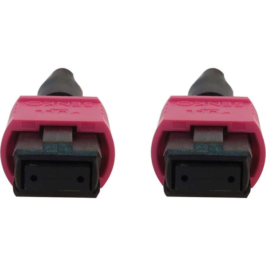 Tripp Lite N845B-01M-12-Mg 100G Multimode 50/125 Om4 Fiber Optic Cable (12F Mtp/Mpo-Pc F/F), Lszh, Magenta, 1 M (3.3 Ft.)