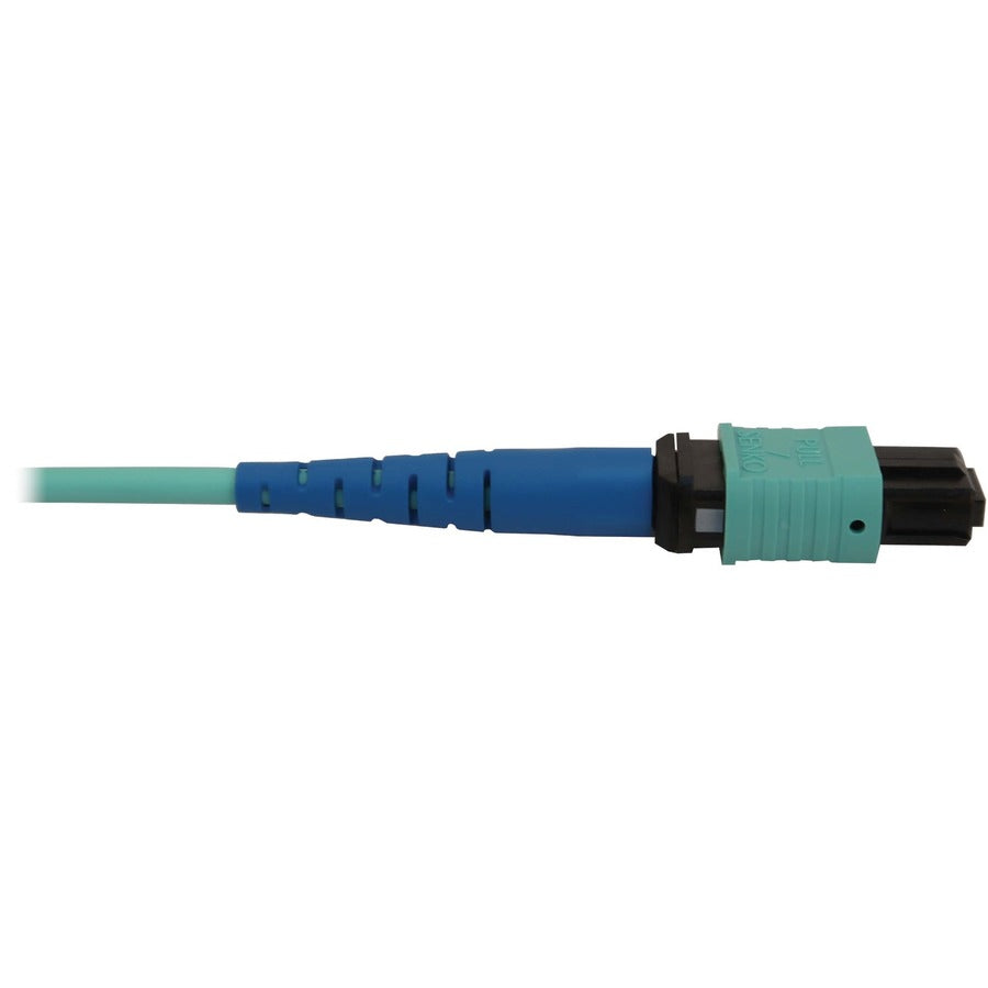 Tripp Lite N846B-05M-24-P 40/100/400G Multimode 50/125 Om3 Fiber Optic Cable (24F Mtp/Mpo-Pc F/F), Lszh, Aqua, 5 M (16.4 Ft.)