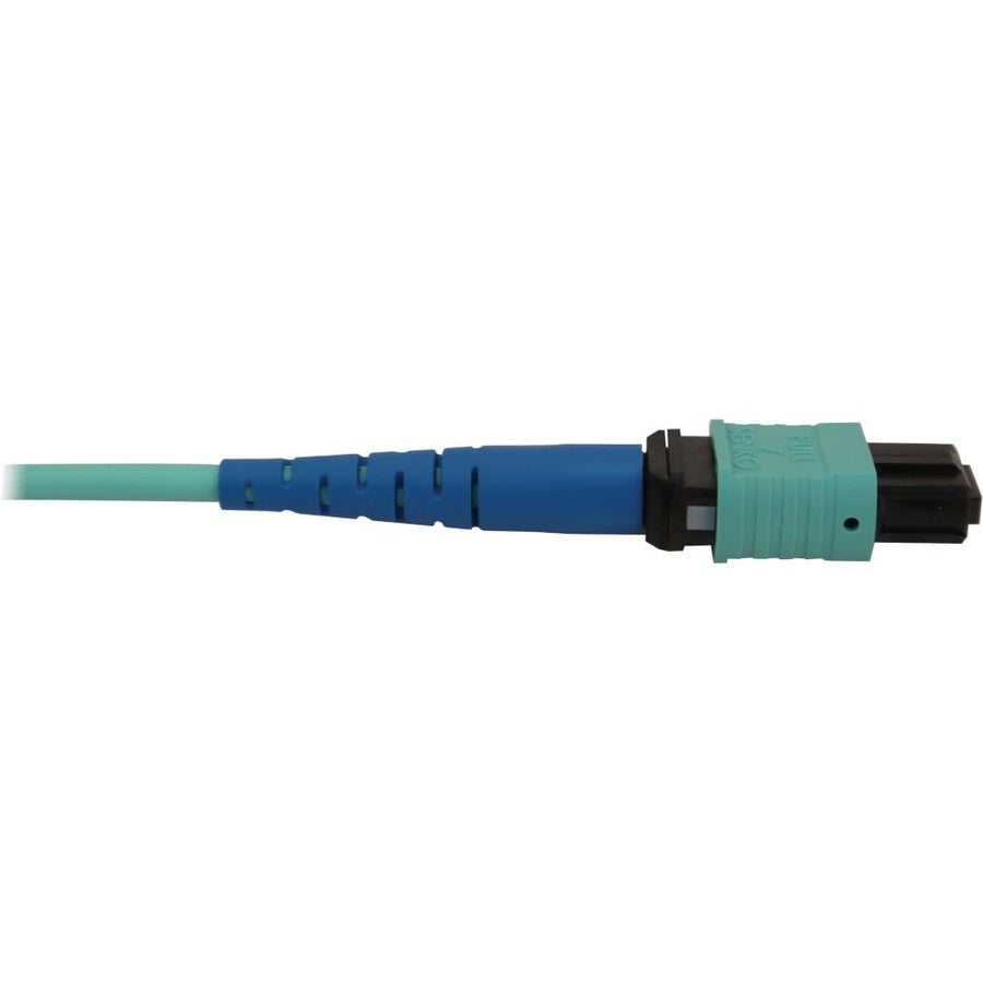 Tripp Lite N846B-25M-24-P 40/100/400G Multimode 50/125 Om3 Fiber Optic Cable (24F Mtp/Mpo-Pc F/F), Lszh, Aqua, 25 M (82 Ft.)