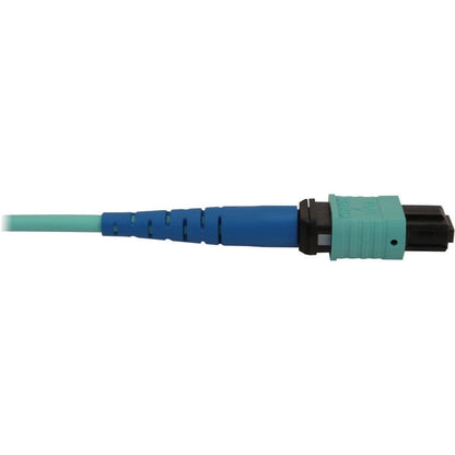 Tripp Lite N846B-25M-24-P 40/100/400G Multimode 50/125 Om3 Fiber Optic Cable (24F Mtp/Mpo-Pc F/F), Lszh, Aqua, 25 M (82 Ft.)