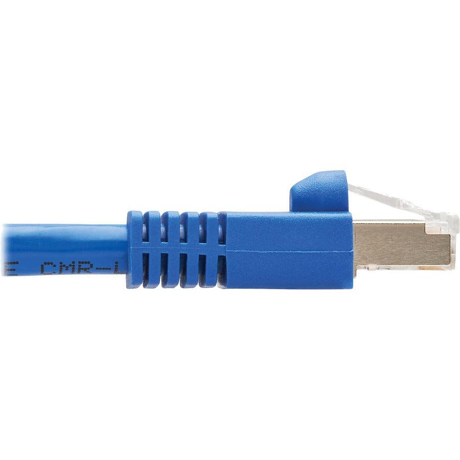 Tripp Lite Nm12-6A2-03M-Bl M12 X-Code Cat6A 10G F/Utp Cmr-Lp Shielded Ethernet Cable (M12 M/Rj45 M), Ip68, Poe, Blue, 3 M (9.8 Ft.)