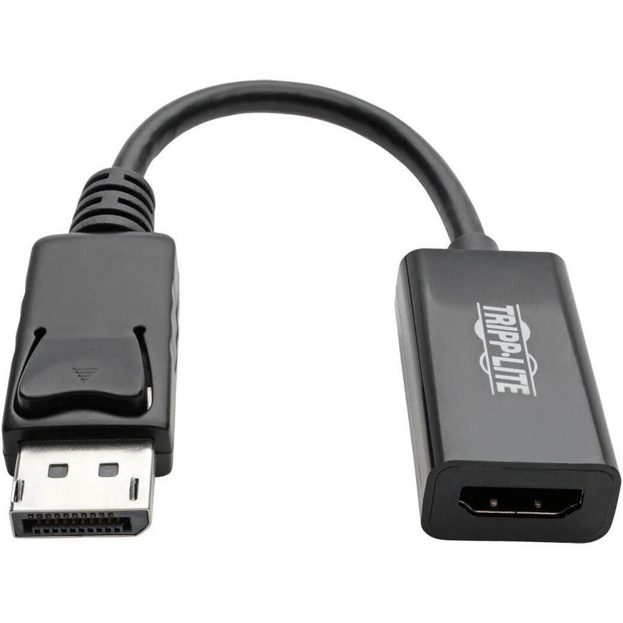 Tripp Lite P136-06N-H2V2Lb Displayport To Hdmi Active Adapter (M/F),  Latching Connector, 4K 60 Hz, Dp1.2, Hdcp 2.2,Black, 6 In.