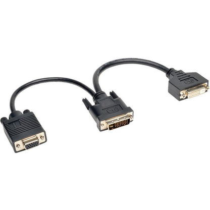 Tripp Lite P564-06N-Dv Dvi Y Splitter Cable, Digital And Vga Monitors (Dvi-I M To Dvi-D F And Hd15 F) 6-In. (15.24 Cm)